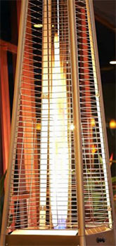 Pyramid outdoor gas heater