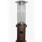 Outdoor column glass quartz tube heater